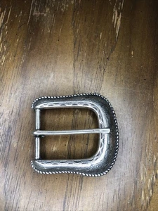 Vintage Century Canada Western Style Silver Belt Buckle - Picture 1 of 7