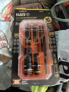 Klein Tools 654QS KNECT Quad-16 Heavy Impact Flip Sockets, SAE & Metric, 6 Pc. - Picture 1 of 1