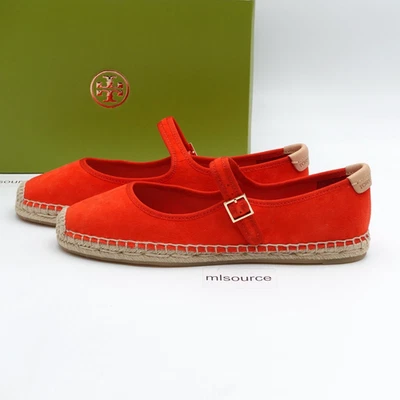 Эспадрильи женские Tory Burch модель Mary Jane 169894-600 сверкающие красные/натуральные - Изображение 1 из 4