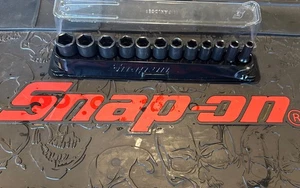 Juego de enchufes de impacto semiprofundos Snap-on 12 piezas métricos 3/8 puertas 6pt IMFMS8-19mm - Imagen 1 de 8