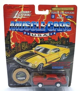 Johnny Lightning 1/64 Scale 200-200 Muscle Cars 1969 Olds 442 - Red - Picture 1 of 5
