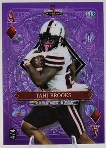 Tahj Brooks 4/4 2024 Wild Card 5 Card Draw Rookie RC Purple Scope Ace Bengals SP - Bild 1 von 2