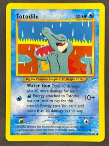 Pokémon Totodile 85/105 N4 Neo Destiny Unlimited LP - Imagen 1 de 2