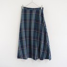 Doneeyu Tartan Check Flare Skirt Size 38
