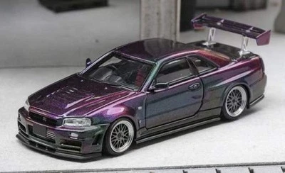 FUJI MODELS NISSAN Skyline GT-R (R34) NISMO Z-Tune - Magic Purple - FuJi 1:64