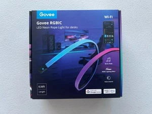 Govee 6,56 Fuß RGBIC LED Neon Lichtschlauch für Schreibtisch Gaming Streifen, NEU - Bild 1 von 6