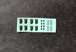 2015-2025 Custom Kurt Busch Tyler Reddick Ty Gibbs Logo 1/64 Waterslide Decals - Picture 1 of 1