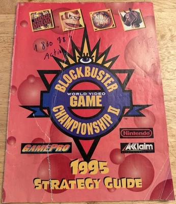Official Blockbuster World Video Game Championship II 1995 Strategy Guide RARE! - Image 1 of 4