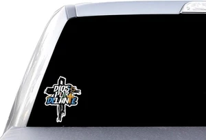 Dios Por Delante - Guatemala Flag Print - Window Vinyl Decal Sticker - Bild 1 von 2