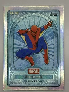 SDCC 2025 Exclusive Topps Marvel Mint Spider-Man Platinum Refractor Insert /99 - Picture 1 of 2