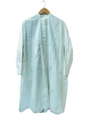 MAISON MARGIELA MM6 21SS Vestito camicia plissettato posteriore 38 Cotone WHT S52CT0599 Macchie 