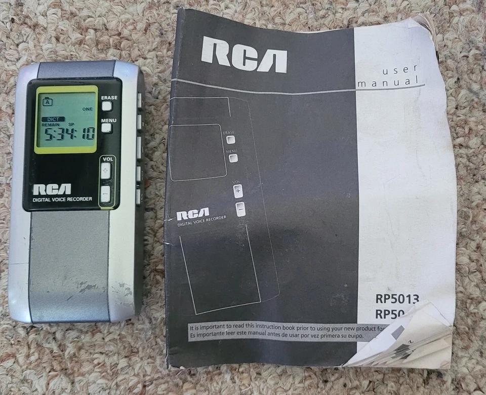 RCA RP5013 RP5013A Portable Digital Voice Recorder - Image 1 of 1
