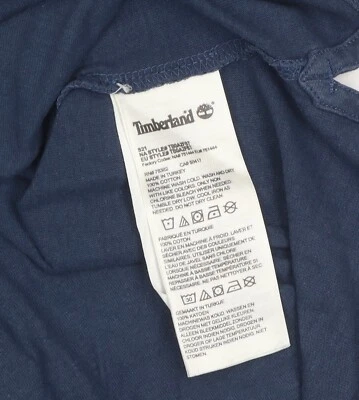 Timberland Men's Blue Relaxed Fit Graphic Tee - Image 1 of 4