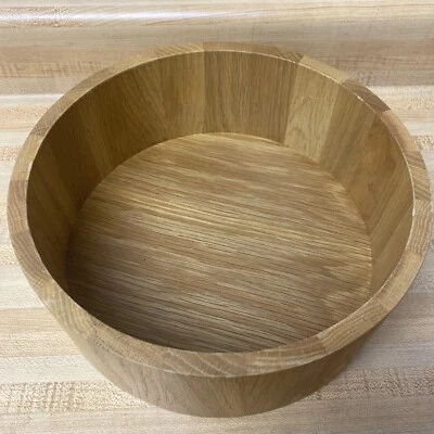 "Ensaladera de madera para servir caja y barril 2009, 11"" X 4""" Foto 1 de 4