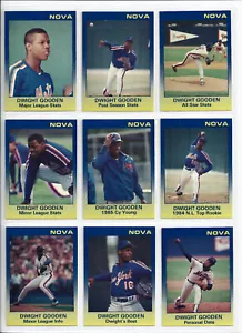 Dwight Gooden New York Mets 1988-89 Star Company Nova Set (9) 88-89 1989 BRILLANTE - Imagen 1 de 2