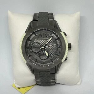 Armani Exchange AX1385 Men's Gray Stainless Steel Analog Dial Quartz Watch HME26 - Picture 1 of 11