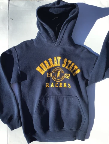 Vintage Murray State University Racers Athletics Hoodie Sweatshirt Men’s Small Cover