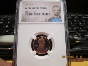 1995 S NGC   Lincoln Cent Proof PR70RD DCAM +++++ - Picture 1 of 7