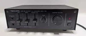 Amplificador mezclador PA realista MPA-25 20 vatios 240 VCA o 12 VCC fono auxiliar 2 x micrófono - Imagen 1 de 5
