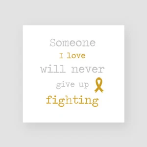 Childhood Cancer Support Card Get Well Soon Sympathy Thinking Of You Chemo - Picture 1 of 4