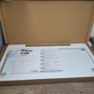 Fitueyes Clear Glass Desktop Stand DT105601GC 600x280mm In Origional Packaging - Afbeelding 1 van 7