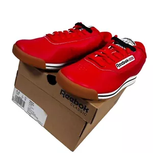 NUOVE scarpe da donna Reebok Classic Princess DV5097 gomma rossa bianca taglie 5,5 - Foto 1 di 10