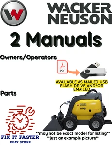 WACKER NEUSON SM440-31W MINI LOADER BETREIBER TEILE BESITZERHANDBUCH PDF USB - Bild 1 von 3