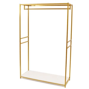 Goldene Metall-Kleidung Platzieren Hochzeitskleid Kleider Regal für die Familie - Bild 1 von 13