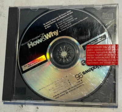 MICROSOFT WINDOWS 95 STARTS HERE & MICROSOFT WINDOWS 95 HOW & WHY PC CD-ROM - Image 1 of 4