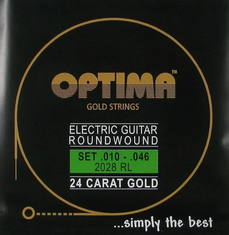Optima 24 Karat Gold Electric Guitar Strings 10-46 2028 RL - Image 1 of 1