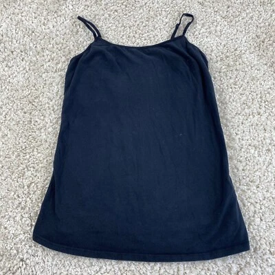 motherhood maternity womens small solid black spaghetti strap tank top - Image 1 of 4