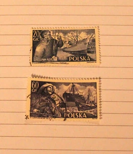 Poland 1956 Polish Ships Postage Stamp Lot - Picture 1 of 2