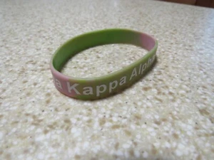 Alpha Kappa Alpha Pink Silikon Armband Pink & Grün - Bild 1 von 7