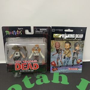 Walking Dead Lot Loot Crate Mini Mates Series 6 Carl Grimes Burning Zombie
