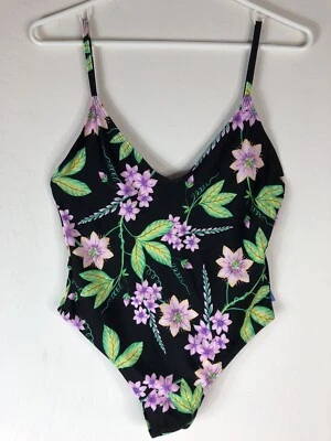 TOPSHOP Floral One piece Swimsuit Womens 8 - Image 1 of 3