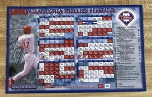 1998 Philadelphia Phillies Baseball Schedule Magnet - Picture 1 of 2