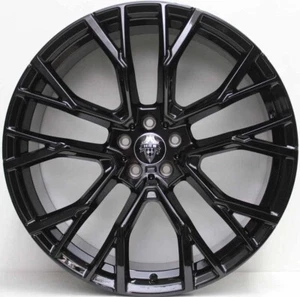 22 inch AFTERMARKET ALLOY WHEELS TO SUIT CURRENT SHAPE BMW X5 IN BLACK - Picture 1 of 2