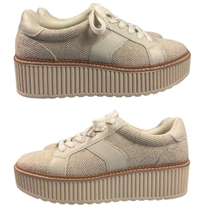 DV Dolce Vita Sneakers Bubbles Women's Platform Lace Up Wedge Heel Sz 8.5 Y2K - Picture 1 of 10
