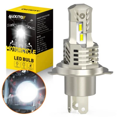 H4 HS1 LED Headlight Bulb Motorcycle Motorbike Hi/Low Beam 18W 6000K 1500LM 12V - Image 1 of 4