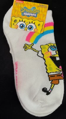 Nickelodeon - Bob Esponja Pantalones Cuadrados - 1 Par - Calcetines No Show - Talla Mujer 4-10 - A Foto 1 de 4