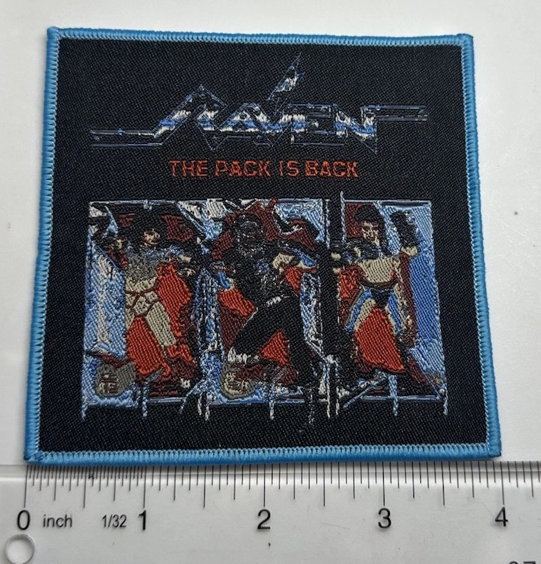 Raven The Pack Is Back Blue Border Woven Patch - Image 1 of 1