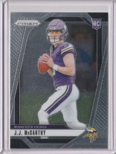 JJ McCarthy Base Prizm Rookie Vikings Football - Picture 1 of 2