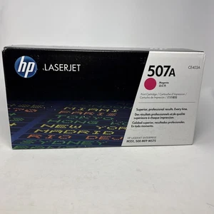 HP 507A (CE403A) Magenta Toner Laserjet Printer Cartridge New Sealed NIB OEM - Picture 1 of 6