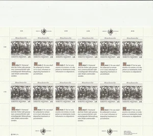 NATIONS UNIES LOT 2 BLOCS/FEUILLETS DROITS DE L'HOMME 1989 ETAT EXCELLENT - Foto 1 di 2