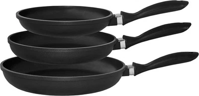 KOPF Pfannenset Aluguss 3tlg. 20+24+28cm schwarz Teflon Antihaftbeschichtung - Bild 1 von 4