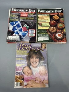 Woman's Day Good Housekeeping McCall's Magazine Vtg Lot of 9 1970s 1980s - Picture 1 of 5