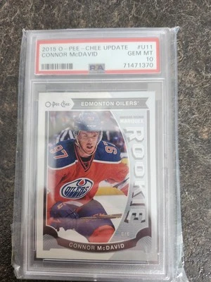 2015-16 O-Pee-Chee Update Rookie PSA 10 Connor McDavid Card# U11 - Image 1 of 2