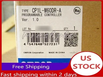 New In Box Omron CP1L-M60DR-A PLC module ship free by UPS  US Free TAX - Image 1 of 4