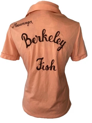 Camisa de boliche Berkeley Fish vintage para mujer talla 14’s Foto 1 de 4