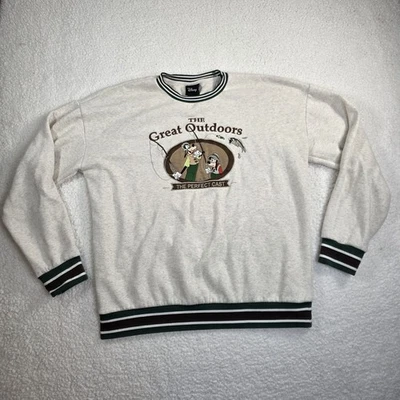 Sudadera De Colección Y2K Disney Para Hombres Mediana The Great Outdoors Perfect Cast Goofy Foto 1 de 4